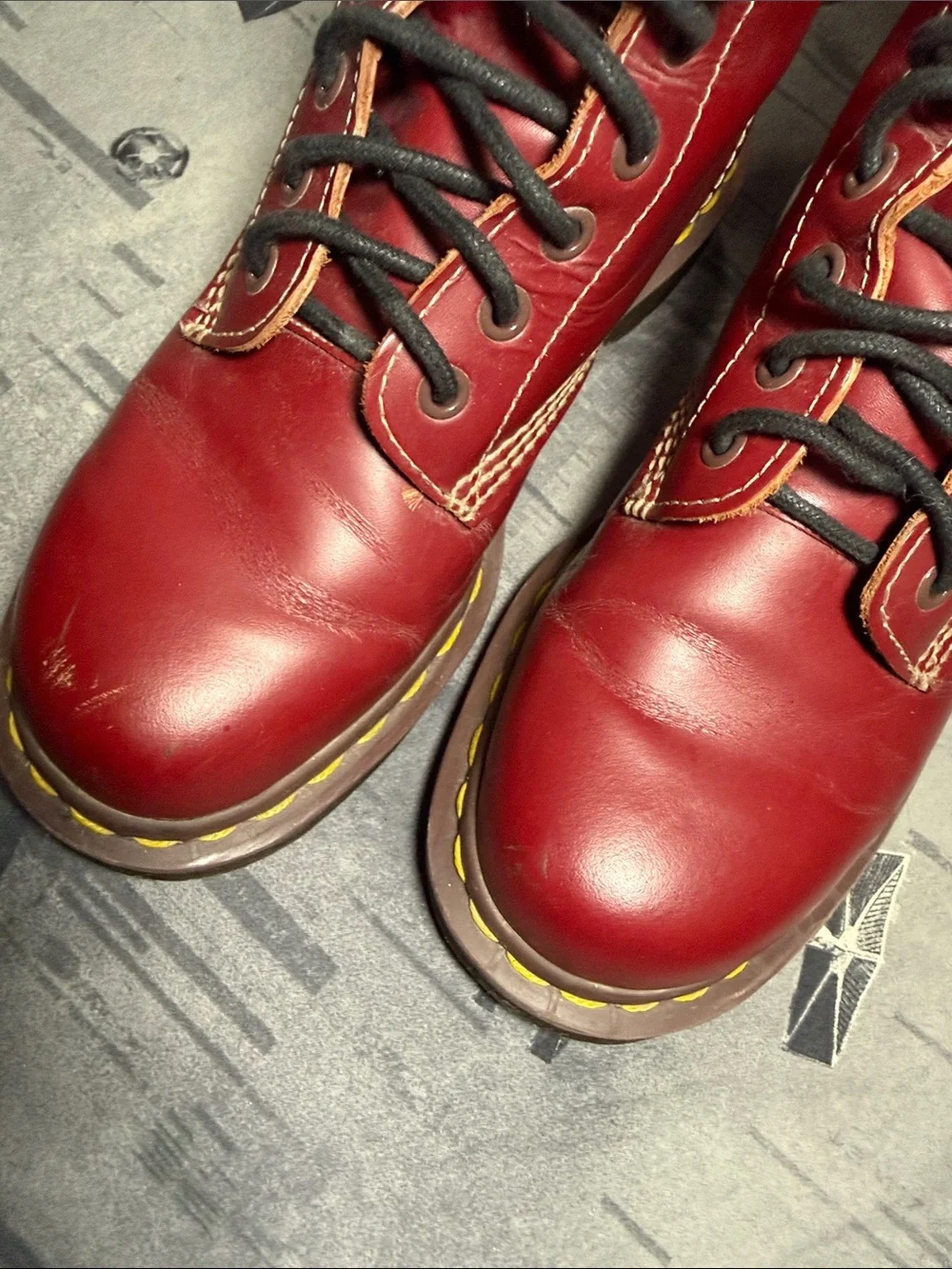 MIE DR MARTENS 10 EYE OXBLOOD UK 5 MENS 6 LADIES 7 - Picture 9 of 12